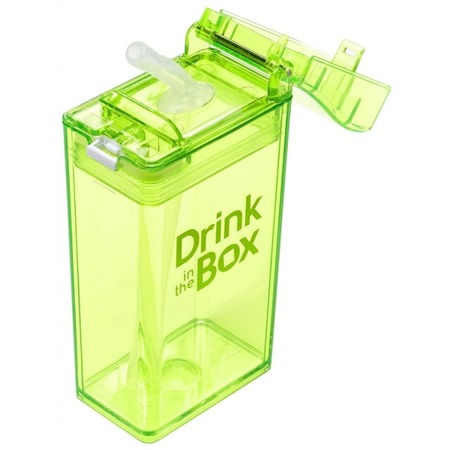 Drink In The Box Bidon ze słomką 240 ml green