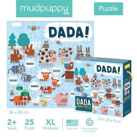 Mudpuppy Puzzle podłogowe Jumbo Tata 25 elementów 2+